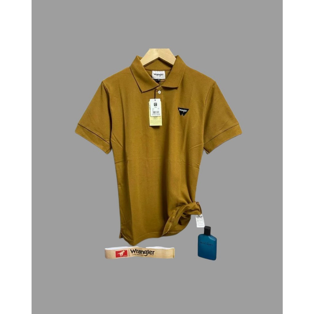 Kaos Kerah Polo Wrangler Original Full Tag Label Tshirt Polo Kerah Wangki Baju Kerah Polo Wrangler