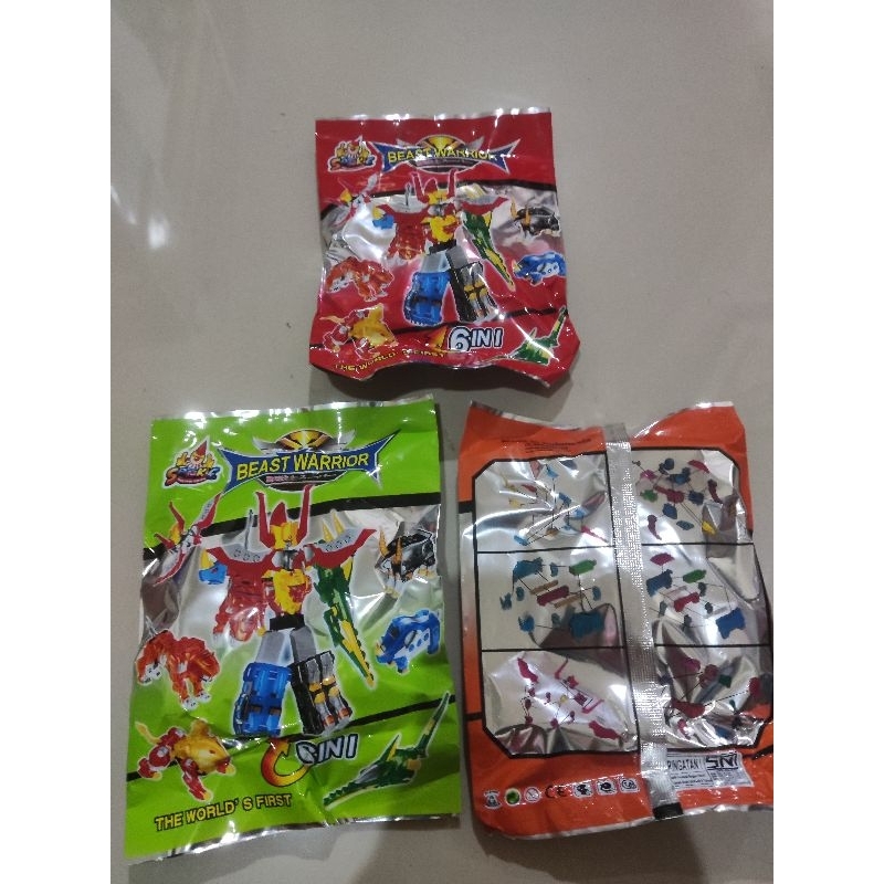 Mainan Anak Robot Beast Warrior Rakit HA / Robot Bongkar Pasang