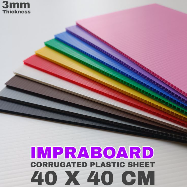 

➚➹✲ infraboard impraboard 3mm 40 x 40 cm art board pp board 40x40 cm