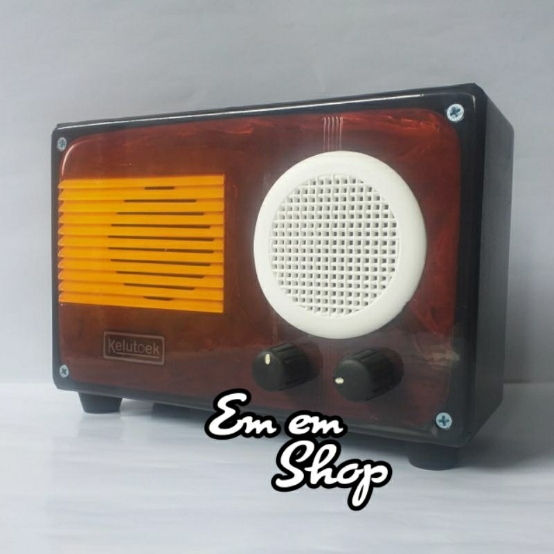 celengan model radio jadul vintage retro