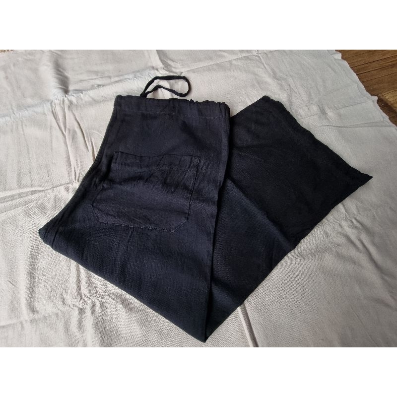 1 set baju+iket Baju Tenun khas suku baduy Original  Tenun