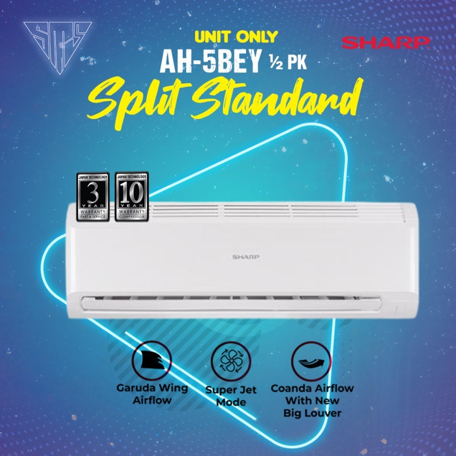 AC Sharp Low Watt 1/2 PK 5BEY made in Indonesia