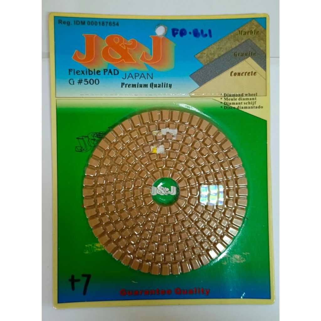 Diamond Pad J&J / Flexible Pad Diamond Pad 4" #500