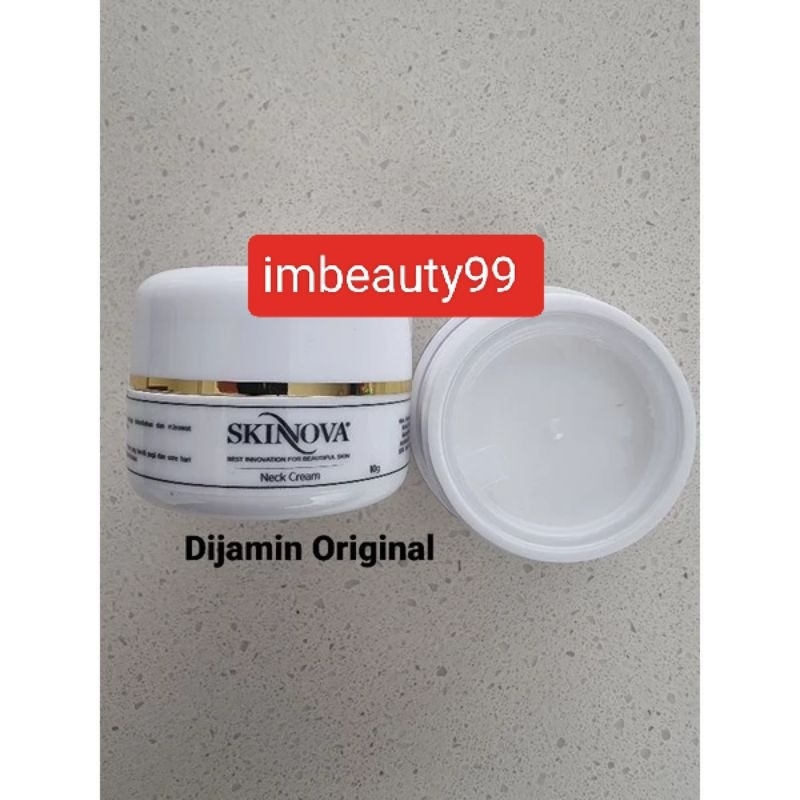 Skinnova Neck Cream - krim pemutih pencerah pengencang kulit leher - skinova