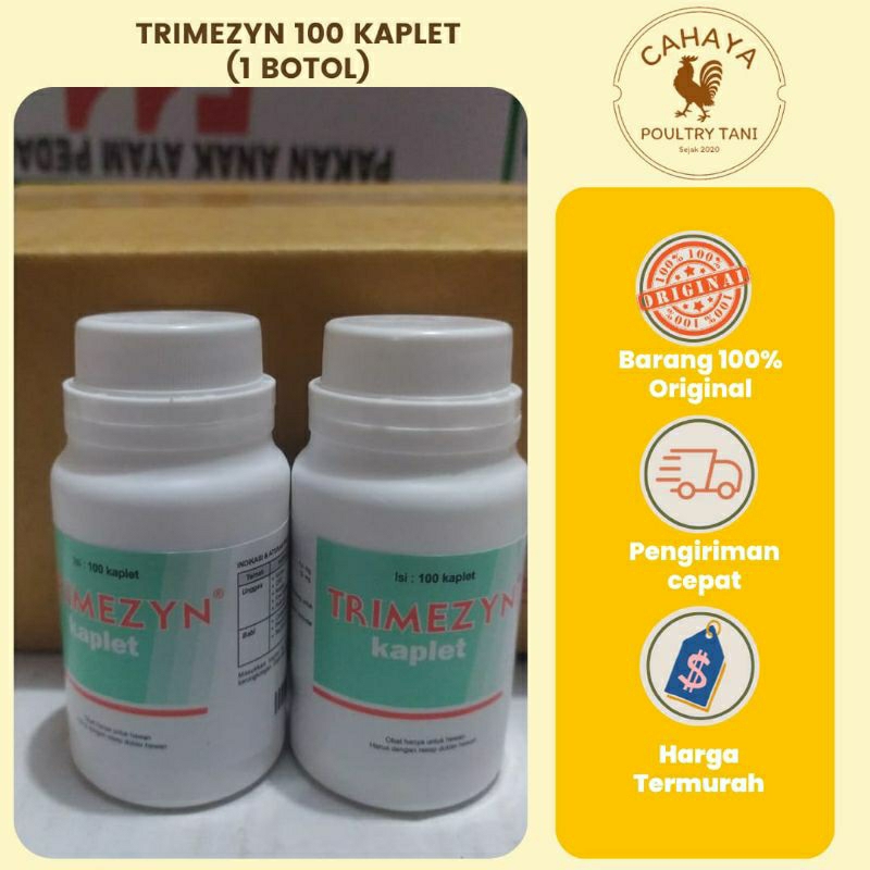 Trimezyn 100 Kapsul, Obat Pernafasan Ayam Medion