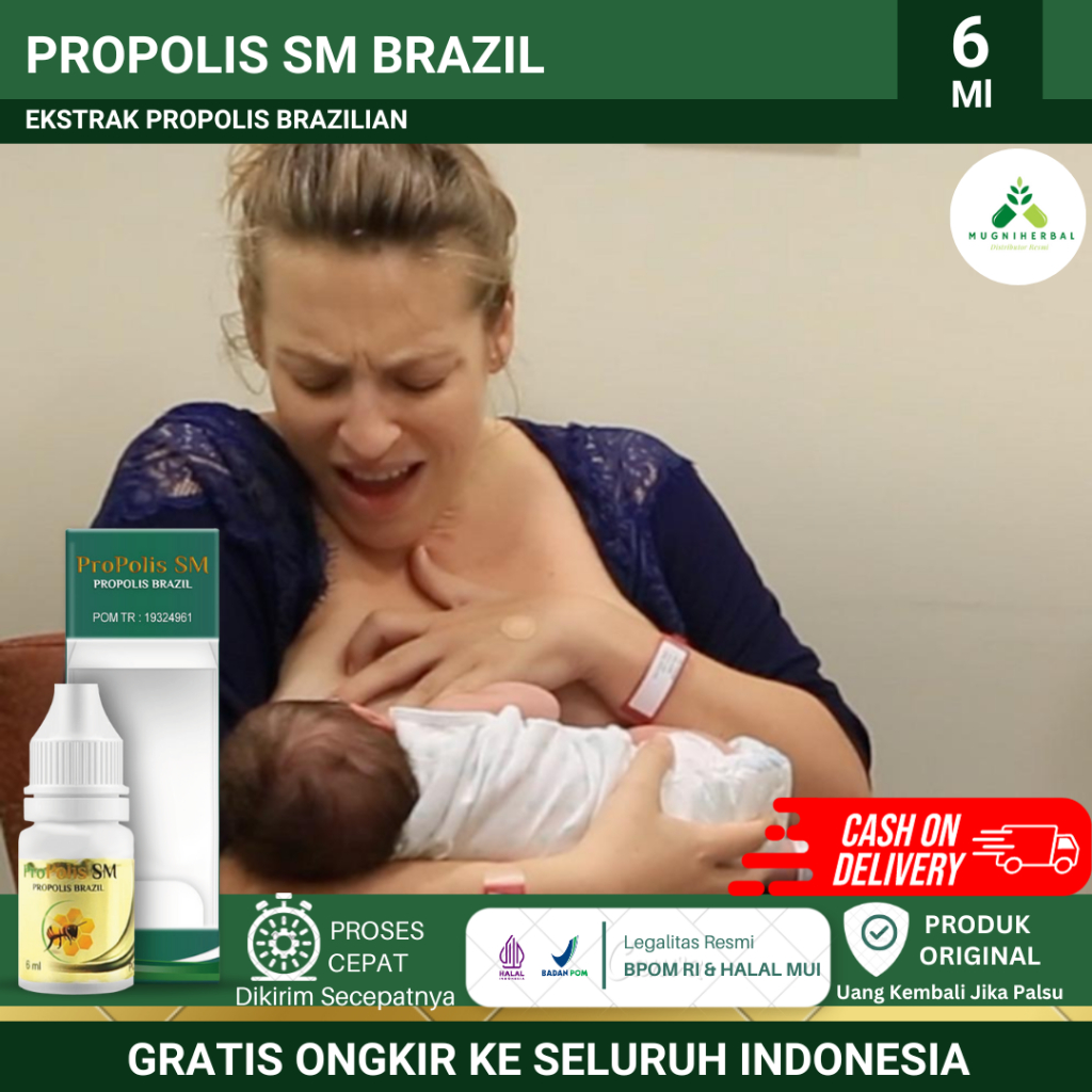 Proplis SM - Obat Puting Lecet, Puting Susu Lecet Karena Menyusui, Payudara Gatal, Perih, Obat Tetes