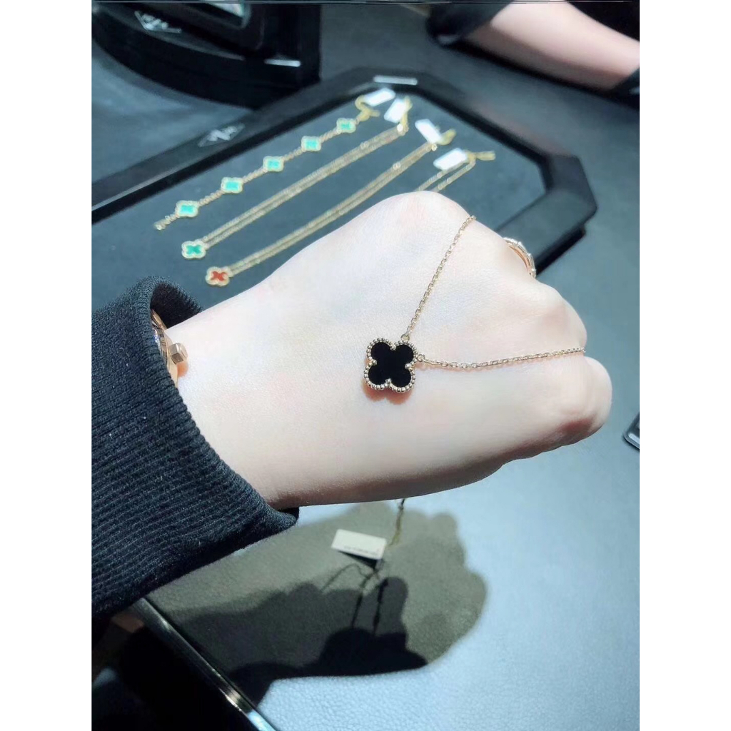 (ready)17k Real Gold Black, Rose Gold, Necklace