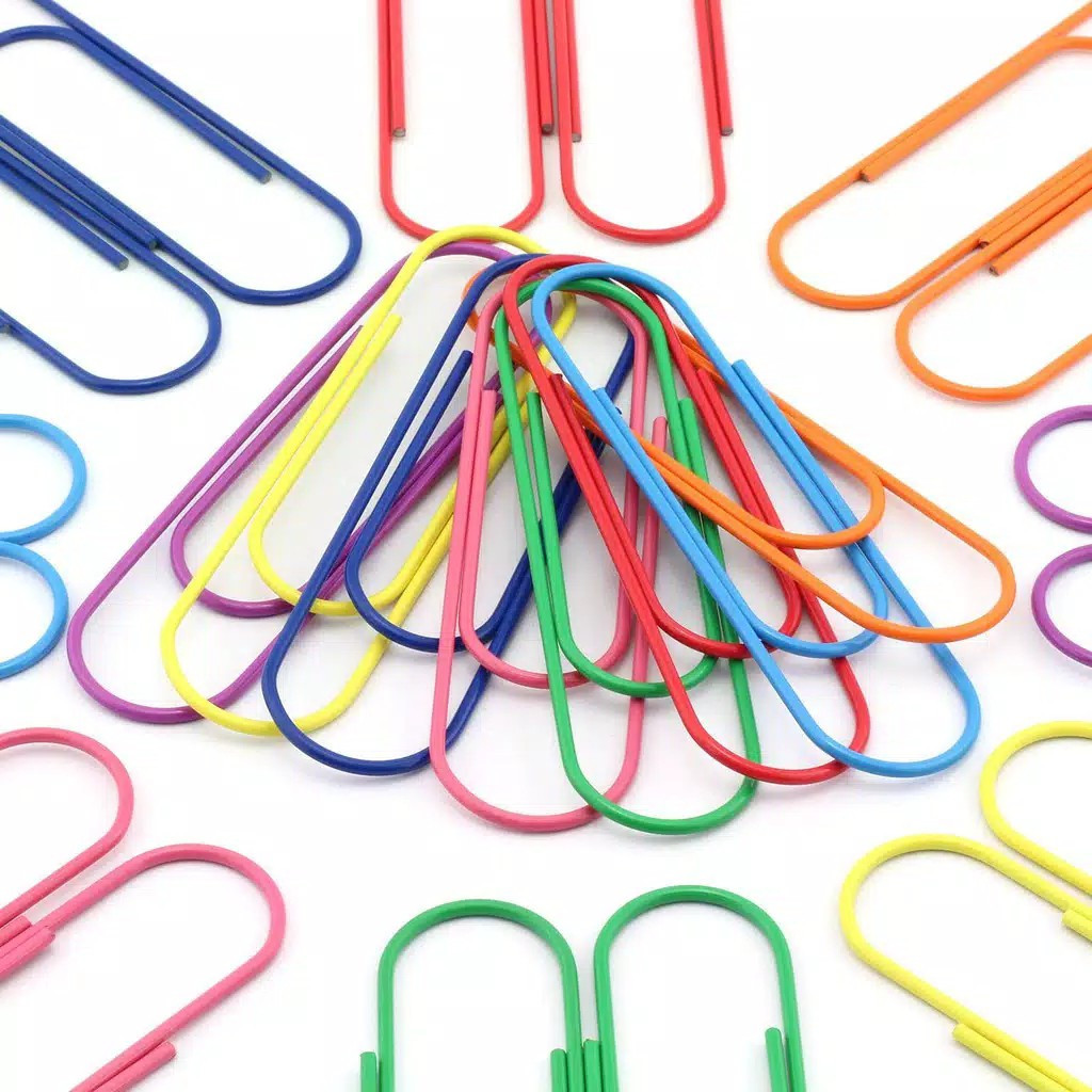 

Paper Clip Klip Jepitan Penjepit Kertas Buku Tulis 100PCS Multifungsi