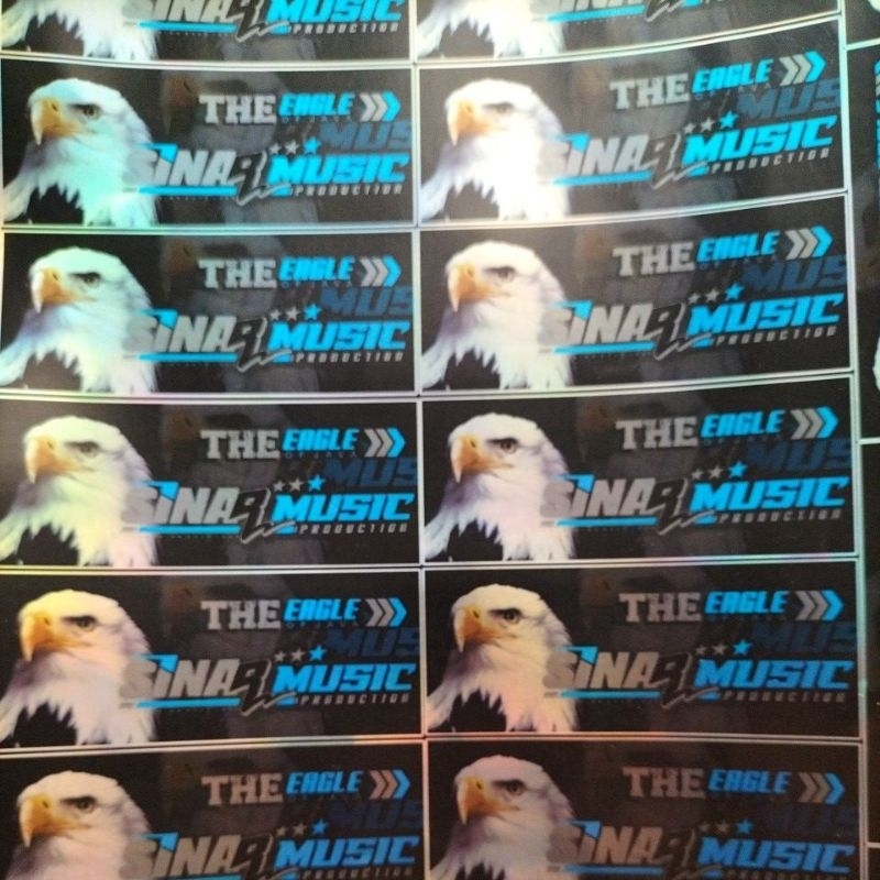 

Stiker Sound Sinar Music Bahan Hologram 1 lembar