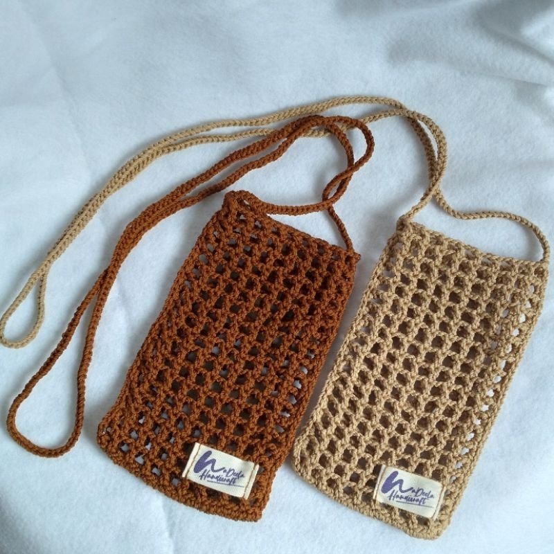 Phone sling bag rajut/tas handphone rajut