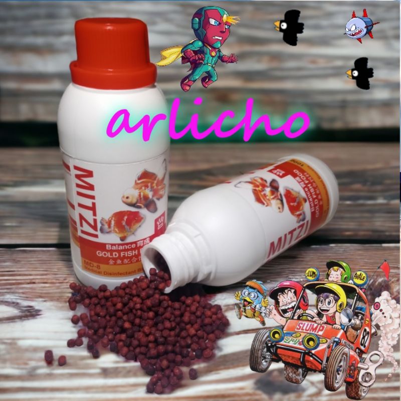 Pellet MITZI Fast Red Blood Parrot Fish Food