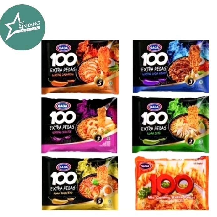 

MIE GAGA 100 EXTRA PEDAS ALL VARIANT