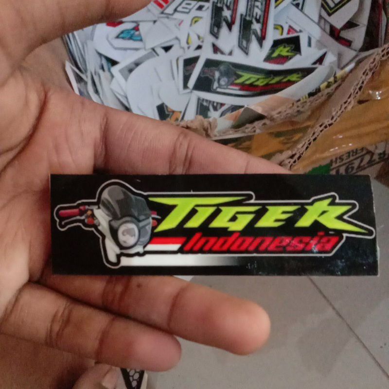 stiker Tiger Indonesia stiker racing Tiger herex Tiger Revo stiker tirev stiker sponsor racing stike