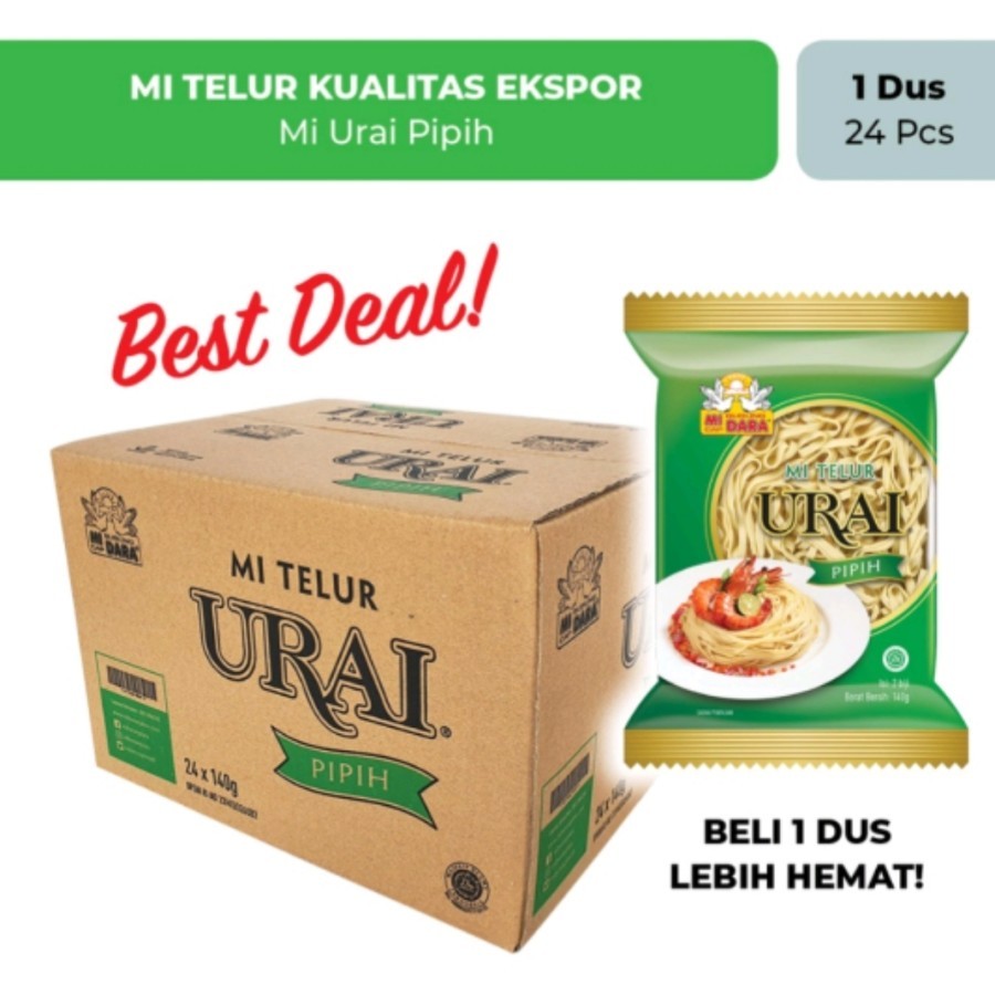 

Mie urai pipih 1 dus isi 24 pc