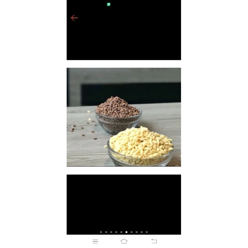 Rice Crispy lonjong Rasa coklat, putih kiloan @500gr