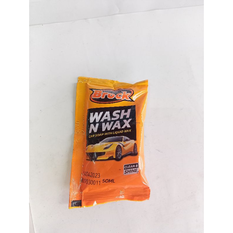 Car Shampo Sabun cuci mobil Brock Wash n Wax Sachet 50ml