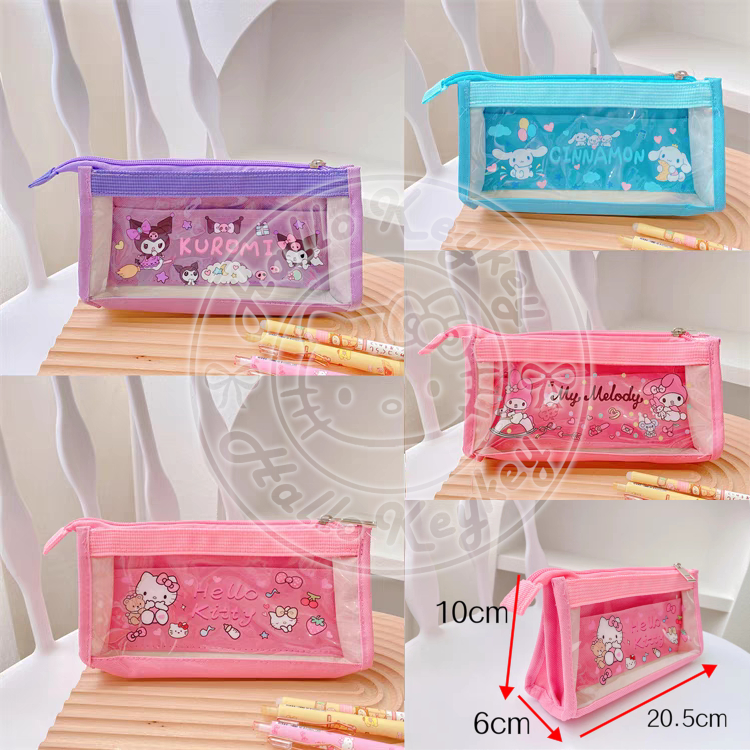 

tempat pensil sekat 6 hello kitty melody kuromi cinnamoroll