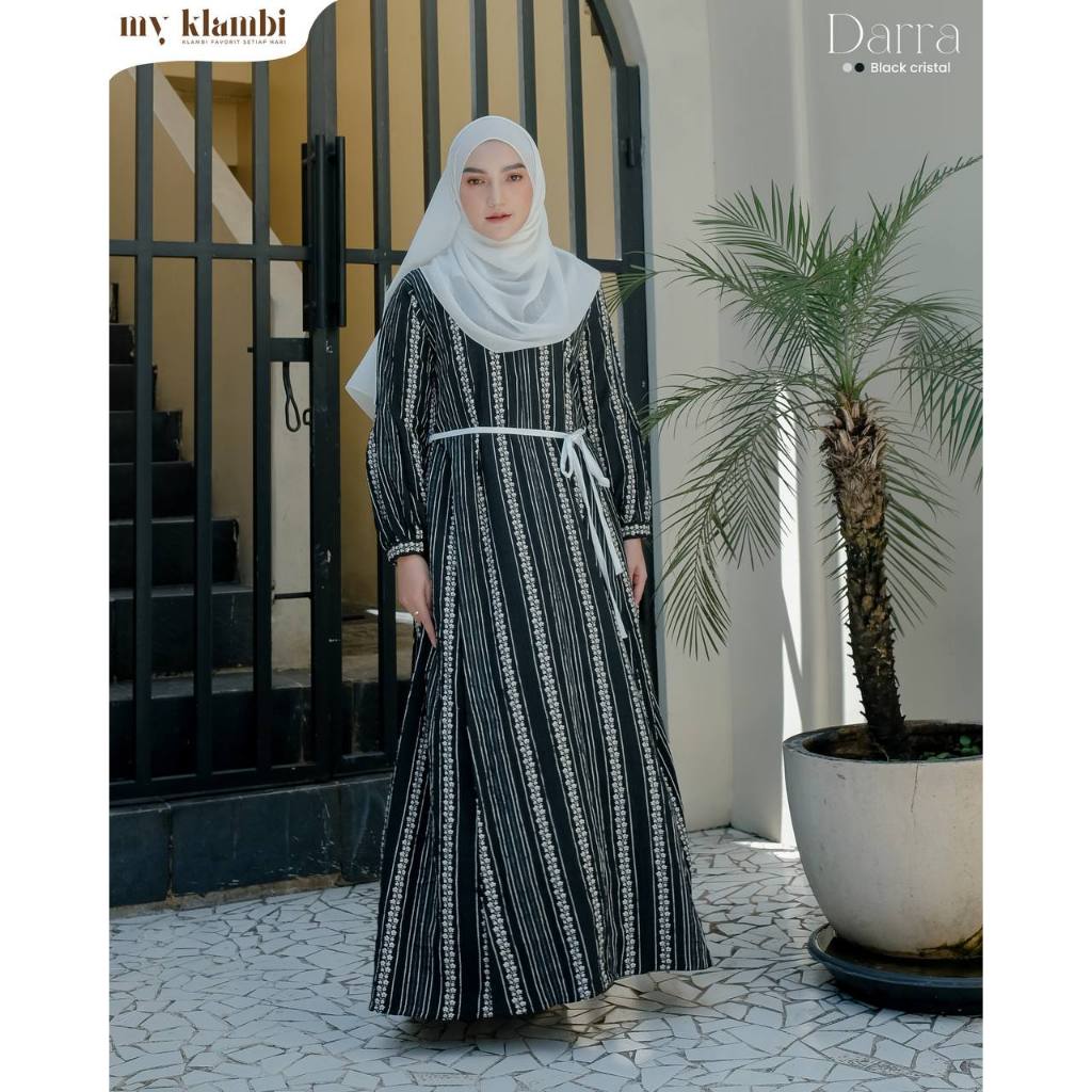 Gamis Daily Premium | Gamis Salur | Gamis Crinkle kekinian | Darra Dress My Klambi The Day