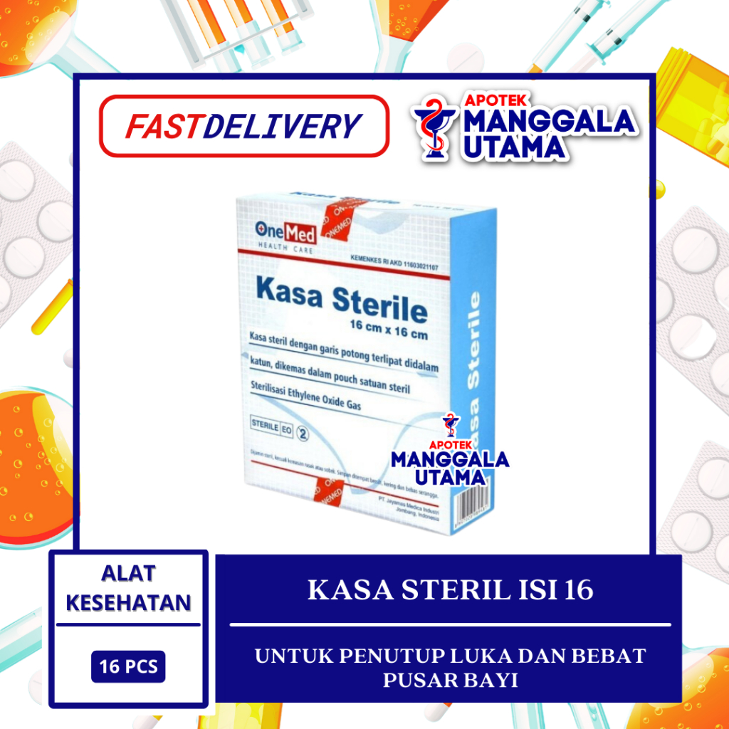 KASSA STERIL ONEMED PER BOX ISI 16 PCS