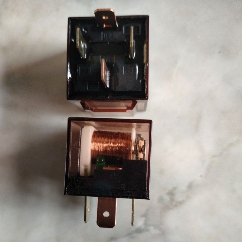 relay Kaki 4 klakson, saklar pemutus, lampu mobil, motor