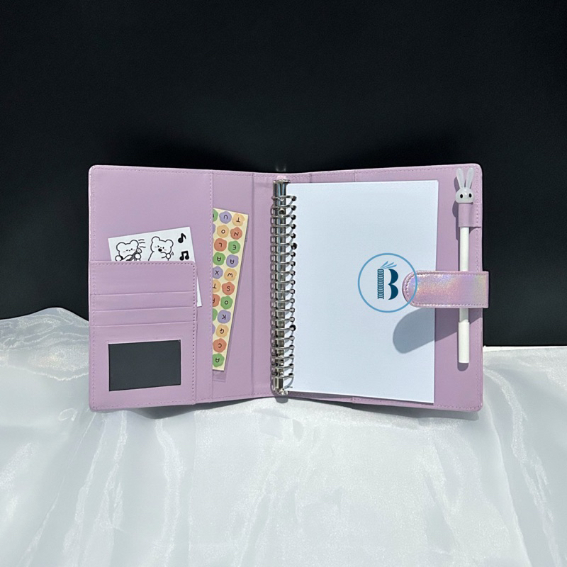 

HJK Bindermu Ready Binder Premium Ocherish pastel aesthetics 20ring A5 26ring B5 Notebook Agenda