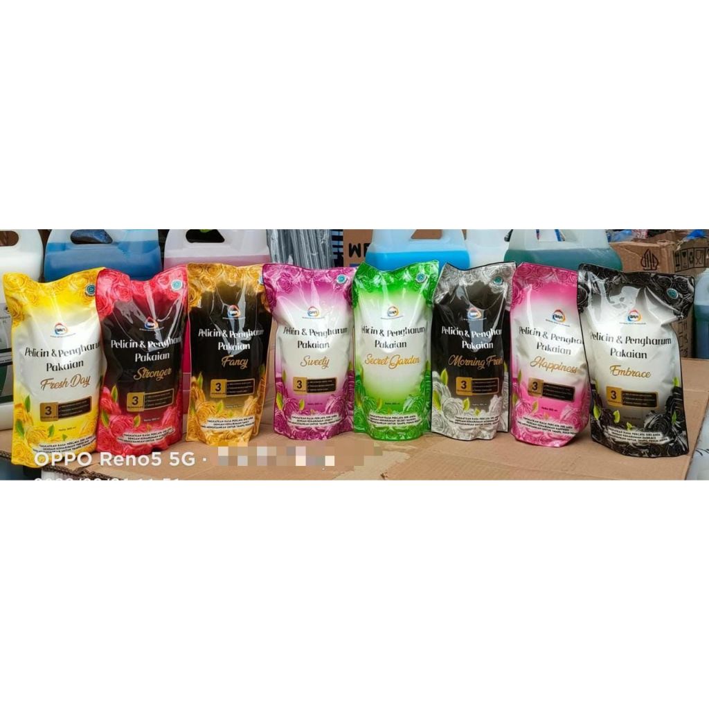 Pewangi Laundry Pengharum Pelicin Pakaian BRM Mawar Refill