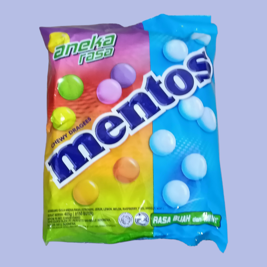 

MENTOS SAK BESAR Aneka Rasa Fruit & Mint 405gr [150 pcs]