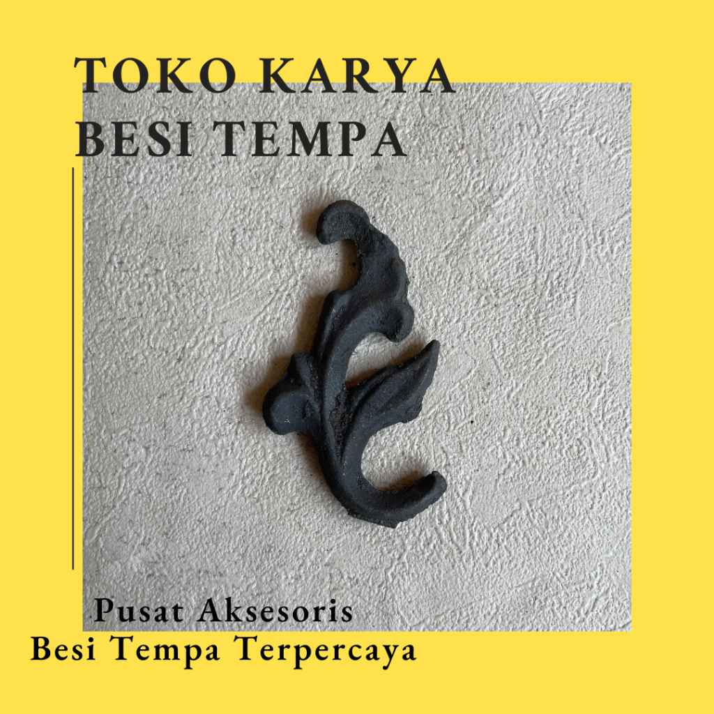 Ornamen Pagar Besi Cor 197 / Ornamen Besi Tempa / Ornamen Pagar Besi dan Tralis / Aksesoris Besi Tem