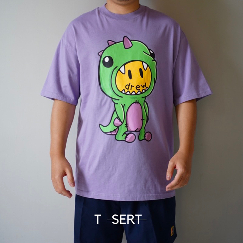 Drew House Dino Tee Purple ( 100% Authentic )