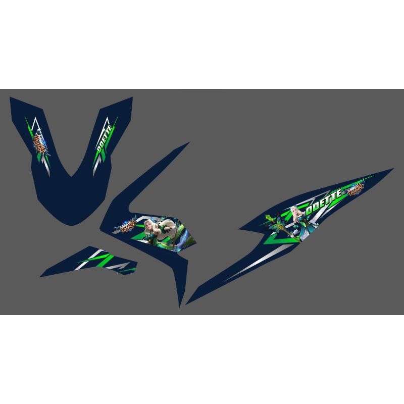 STRIPING TRANSPARAN BEAT DELUXE CUSTOM MOBILE LEGEND ODETTE