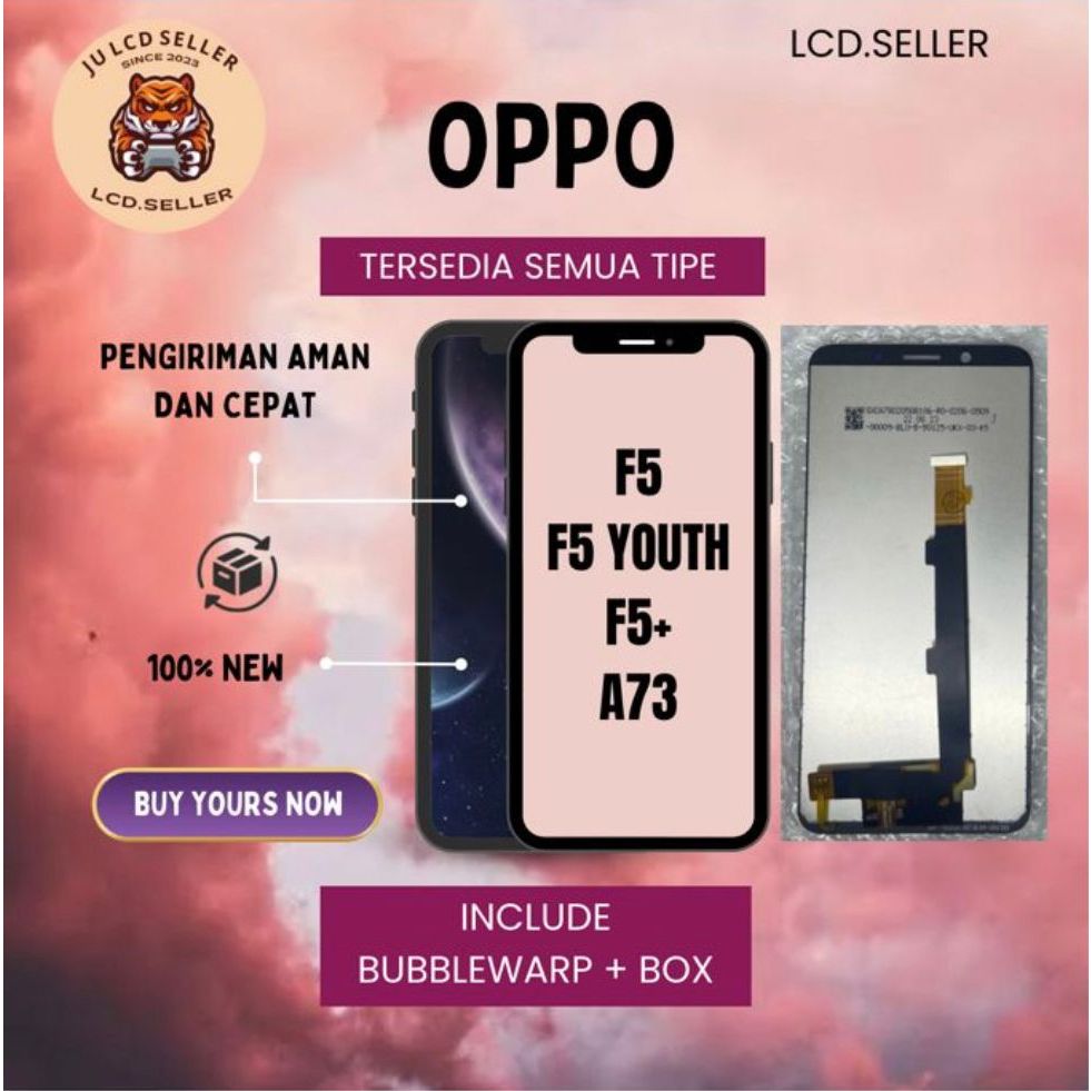 LCD FULLSET TOUCHSCREEN OPPO F5 / F5 YOUTH / A73 / F5+ ORI INCELL