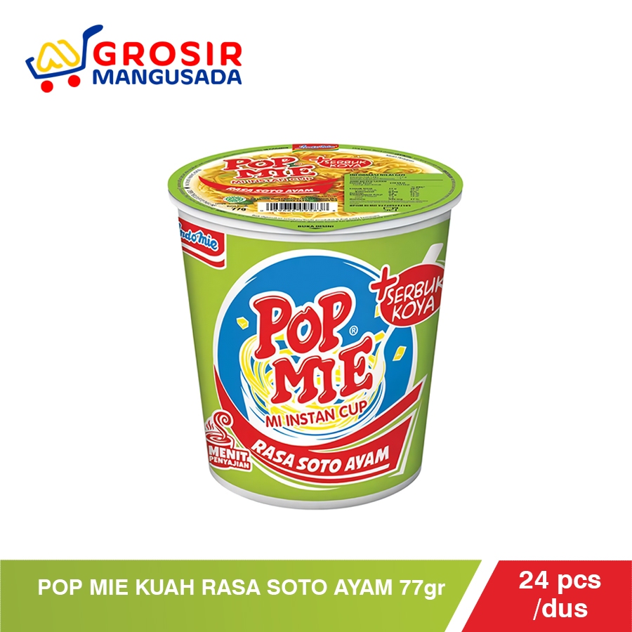 

Pop Mie Kuah Rasa Soto Ayam 77 Gram Harga Grosir 24pcs Lebih Murah