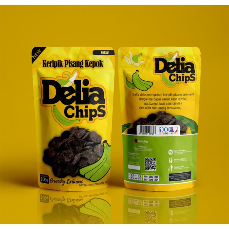 

keripik pisang kepok varian rasa @deliachips