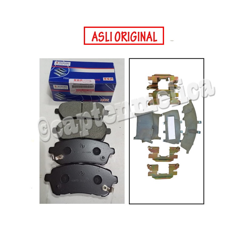 ORI Kampas Kanvas Rem Plat Kuku Klip Clip Depan Belakang Suzuki ERTIGA Matic Manual Metik GA GL GX 2