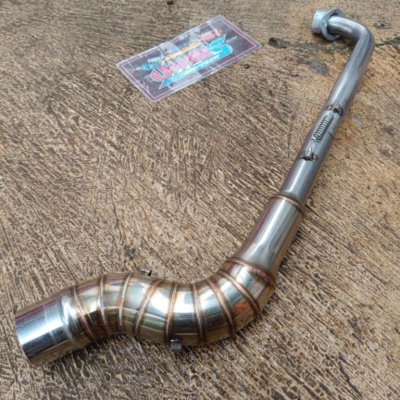 leher leheran knalpot racing SUPRA X 125 SUPRA FIT SUPRA X INLET 50 MM model kobra