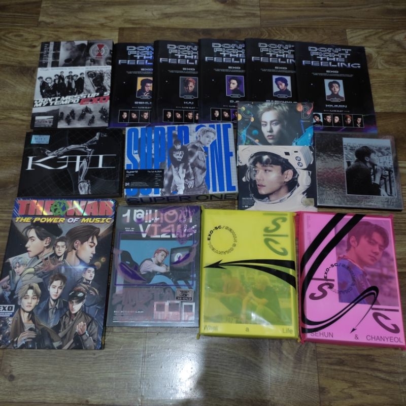 ALBUM ONLY EXO SC DMUMT TEMPO DFTF WHAT A LIFE LOTTO UNIVERSE SING FOR YOU EXODUS POWER 1 BILLION VI