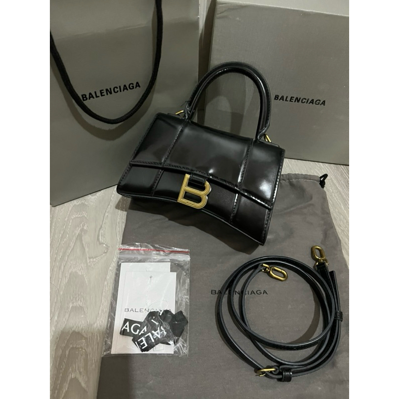 TAS WANITA BRANDED BALENCIAGA HOURGLASS MINI SIZE 19