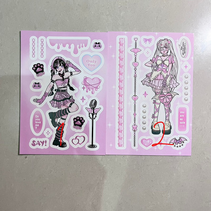 

{STIKER Y2K }ANIME LUCU AESTHETIC JEPANG