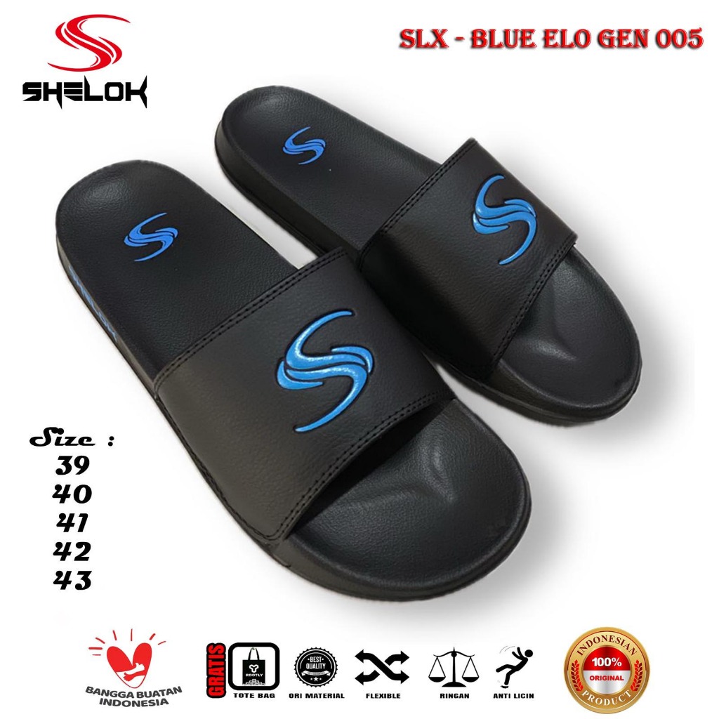 Sandal slop pria kekinian sendal slip on anti licin untuk Pria dan Wanita Original Motif polos embos