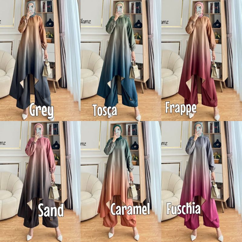 SYIFA SET 4 by ori GLAMZ glz + celana tunik