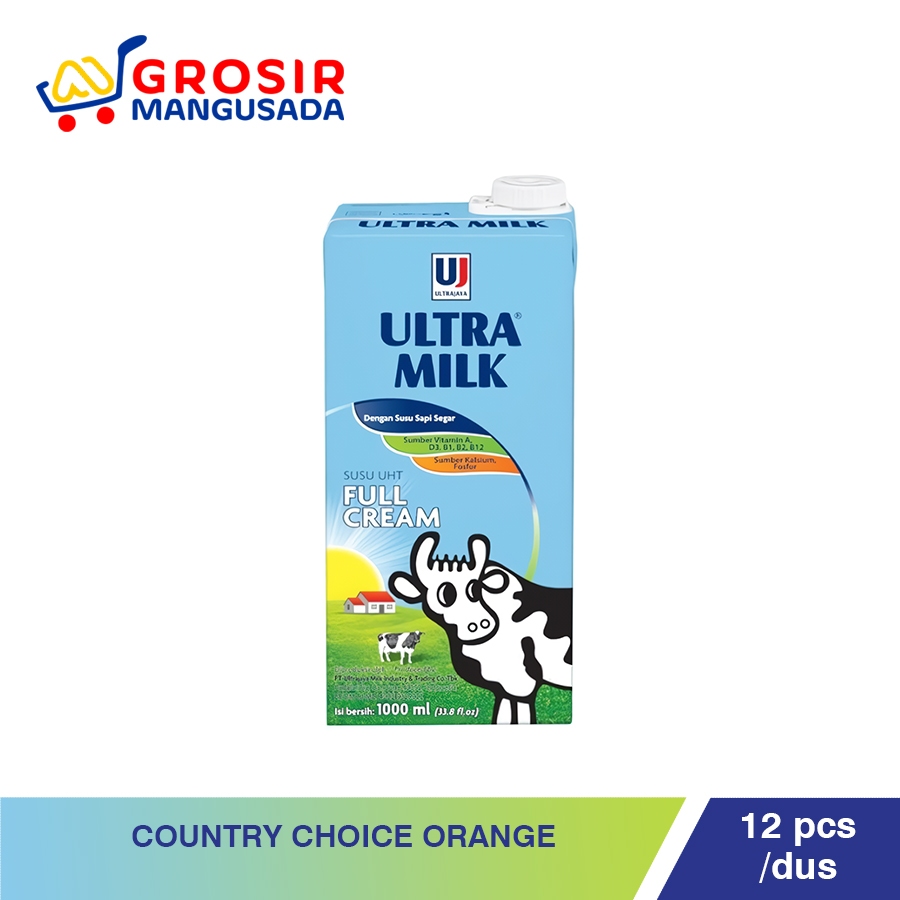 

Ultra Milk Susu UHT Full Cream 1 Liter Harga Grosir 12 pcs