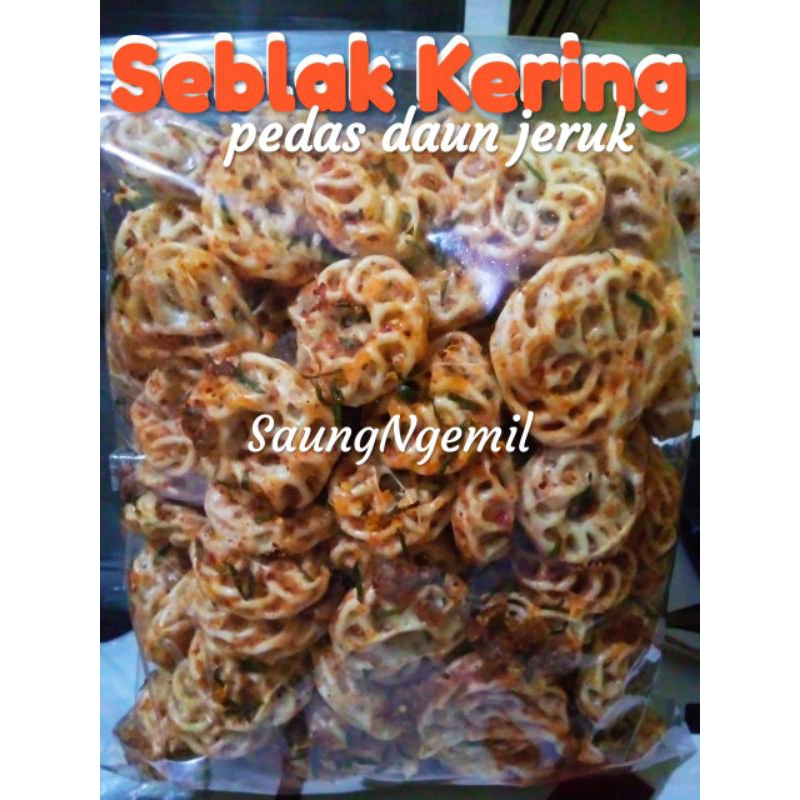 

500g Seblak kering Kerupuk Pedo Pedas daun jeruk / Seblak Rafael