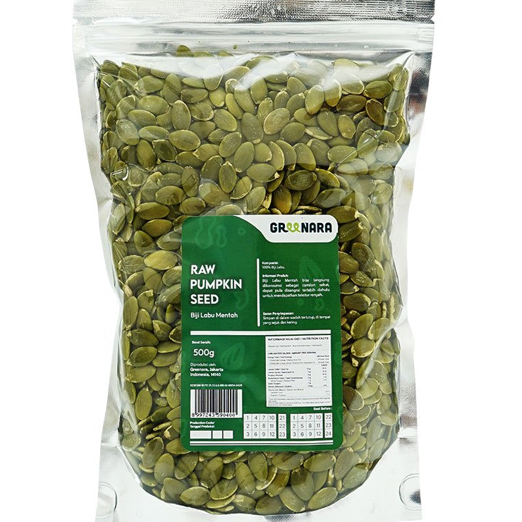 

LQHL4020 (C6369] Biji Labu Mentah 500gr / Pumpkin Seed