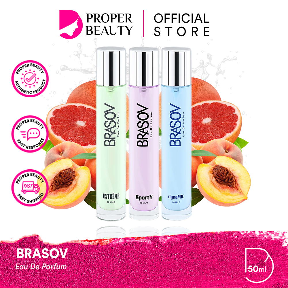 BRASOV Eau De Parfum 50ml Indonesia / Parfum Tubuh / Unisex Female Male / Scentations Fragrance Parf