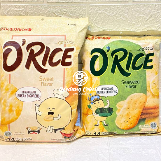 

QLJF8302 Terbaru Delfiorion Delfi Orion O’Rice O Rice Orice Crackers Krekers Beras Sweet Seaweed 151.2gr