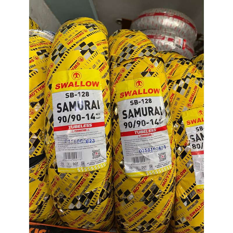 BAN LUAR MOTOR MATIC BLAKANG U 90/90-14 SWALLOW TUBLES. BEAT VARIO 125