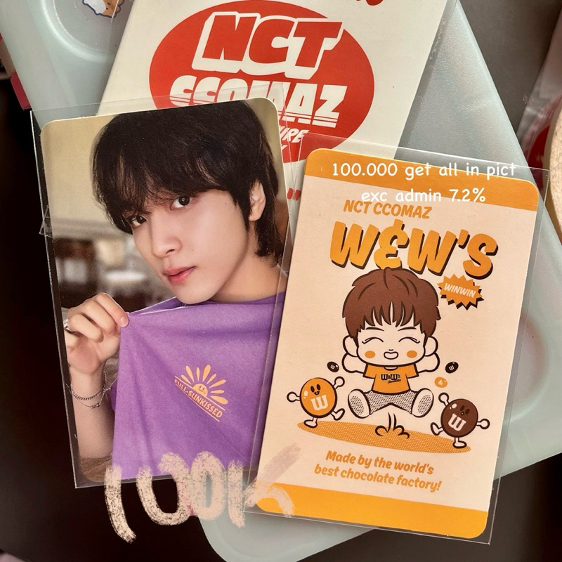 haechan ccomaz orange baju ungu set winwin