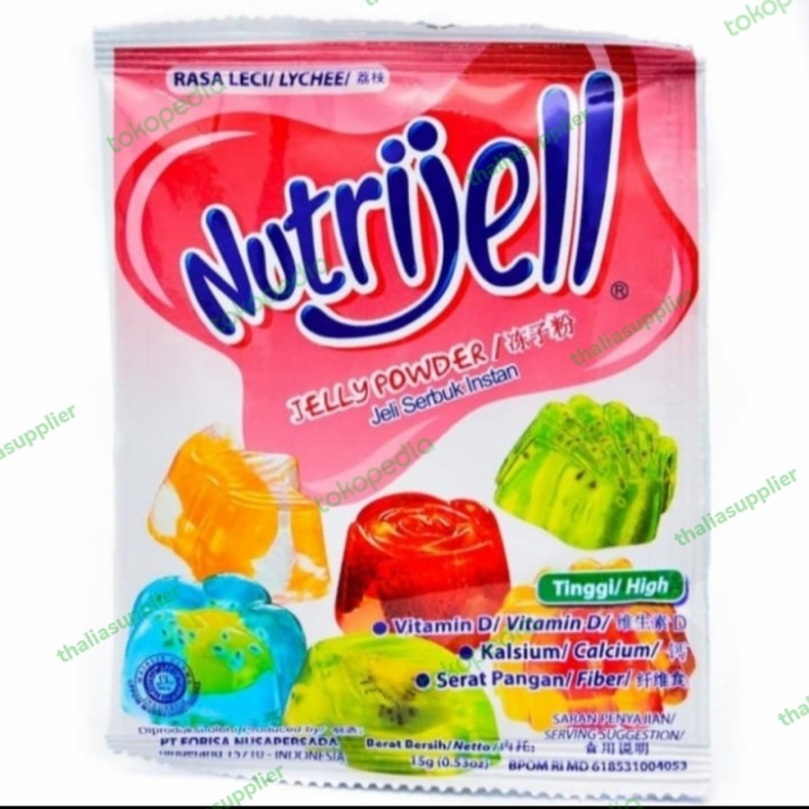 

NUTRIJELL LECI 15GR X 1 PCS JELLY POWDER RASA LECI KEMASAN SACHET