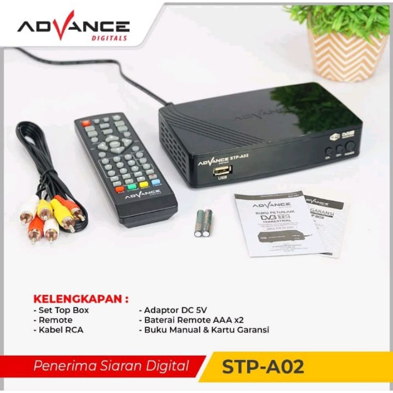 ADVANCE- STP-A02 SET TOP BOX TV DIGITAL||| TV TABUNG