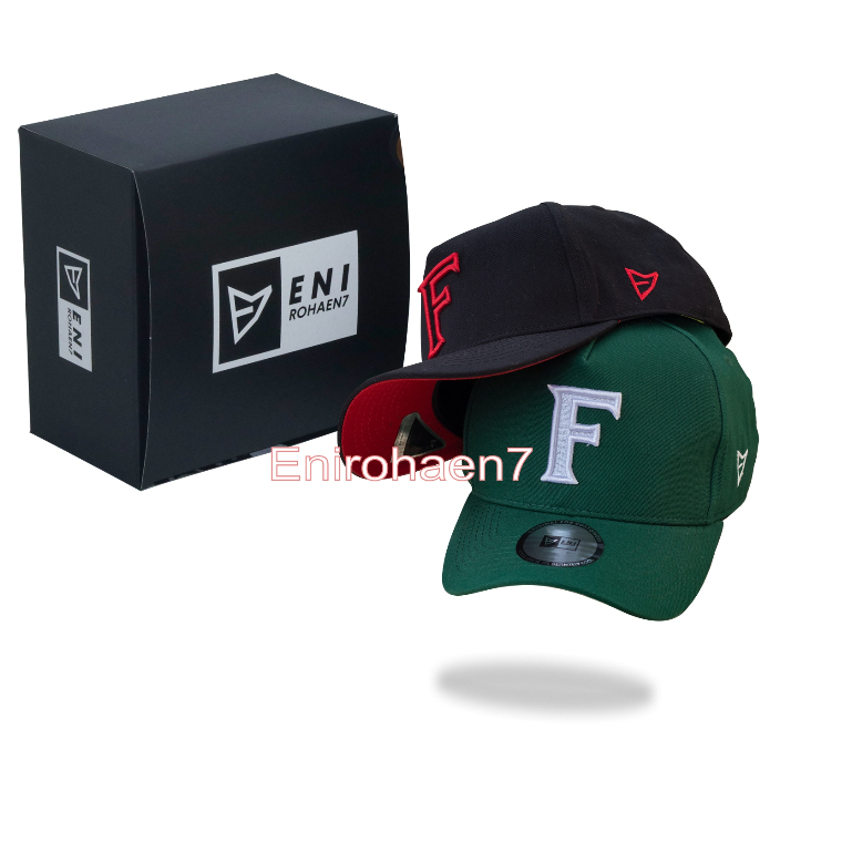 E7 Topi Inisial F Topi HURUF F Unisex Topi Logo F